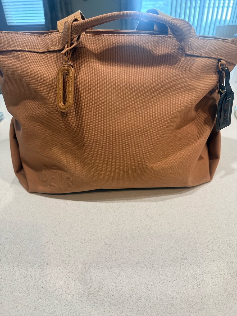 BEIS Camel Travel Tote Bag